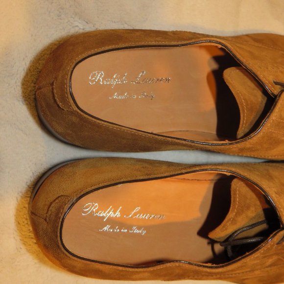 Ralph Lauren Purple Label Snuff Denver Suede Leather Dress Shoe 7.5 D NIB $1,250 main image 5